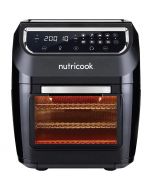 Nutricook Air Fryer Oven, 1800 Watts, Digital/One Touch Control Panel Display, 8 Preset Programs, 12 Liters, Black WIth Free Delivery On Installment By Spark 