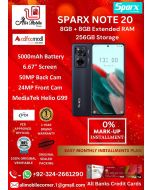 SPARX NOTE 20 (16GB RAM & 256GB ROM) On Easy Monthly Installments By ALI's Mobile