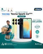 Tecno Spark Go 2024 4GB-64GB | PTA Approved | 1 Year Warranty | Installment With Any Bank Credit Card Upto 10 Months | ALLTECH 