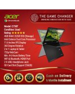 Acer Chromebook R11 (C738T) | 4GB RAM | 32GB Storage | 11.6 Inches Touch Screen | 360 Degree Rotation | 15 Days Warranty with Charger On Installments (Used) - The Game Changer