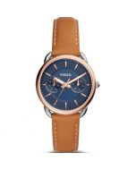 Fossil Women’s Quartz Brown Leather Strap Blue Dial 35mm Watch ES4257 On 12 Months Installments At 0% Markup