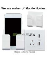 MOBILE HOLDER WALL SOCKET PHONE CHARGING HOLDER, Wall Mount Phone Charging Holder BULK OF (99) QTY