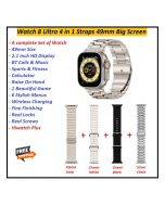 SmartWatch Ultra Series 8 49mm Big 2.1 Inch HD Display Wireless Charging Bluetooth Calling Sports Fitness 4in1 Straps Pair - ON INSTALLMENT