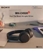 SONY WH-CH520 BLACK OVERHEAD BLUETOOTH WIRELESS HEADPHONE 