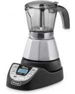 De'Longhi EMKP42.B Alicia Plus Electric Coffee Maker, 450 W, 2-4 Cups, Plastic, Black/Silver/On Installments