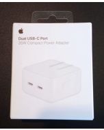 Apple 35W Dual USB-C Power Adapter/Charger A2571 New - One Year Warranty - LLA US Version