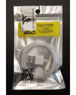 Apple USB-A to Lightning Charging Cable A1480 (MXLY2AM/A) New without Box - One Year Warranty - USA LLA Version