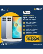 Sparx Ultra 11 8GB-128GB | 1 Year Warranty | PTA Approved | Monthly Installments By ALLTECH Upto 12 Months