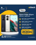Sparx Edge 20 Pro 8GB-256GB | 1 Year Warranty | PTA Approved | Monthly Installments By ALLTECH Upto 12 Months
