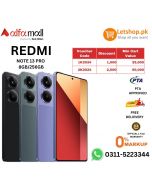 Redmi Note 13 Pro 8GB-256GB | 01 Year Official Warranty | PTA Approved  |On Monthly Installment