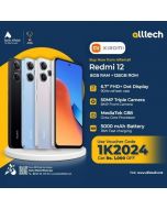 Redmi 12 8GB-128GB | 1 Year Warranty | PTA Approved | Monthly Installments By ALLTECH Upto 12 Months