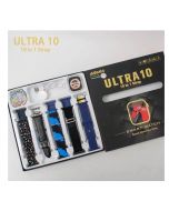 New Ultra 10 10in1 Smart Watch With 10 Straps Watch and Free Watch Protector - ON INSTALLMENT