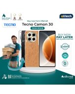 Tecno Camon 30 12GB-256GB | PTA Approved | 1 Year Warranty | Installment With Any Bank Credit Card Upto 10 Months | ALLTECH