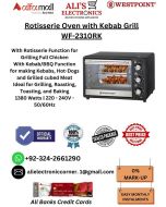 WESTPOINT Rotisserie Oven with Kebab Grill WF-2310RK On Easy Monthly Installments By ALI's Electronics