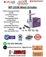 WESTPOINT MEAT GRINDER WF-1036 On Easy Monthly Installments By ALI's Electronics