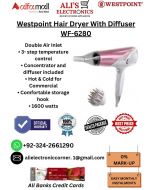 WESTPOINT DELUXE HAIR DRYER WF-6280 On Easy Monthly Installments By ALI's Electronics