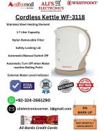 WESTPOINT CORDLESS KETTLE WF-3118 On Easy Monthly Installments By ALI's Electronics