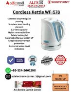 WESTPOINT CORDLESS KETTLE WF-578 On Easy Monthly Installments By ALI's Electronics