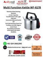 WESTPOINT Multi Function Kettle WF-6178 On Easy Monthly Installments By ALI's Electronics