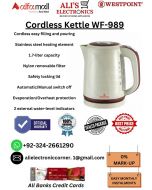 WESTPOINT CORDLESS KETTLE WF-989 On Easy Monthly Installments By ALI's Electronics