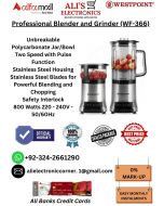 WESTPOINT Professional Blender and Grinder WF-366 On Easy Monthly Installments By ALI's Electronics