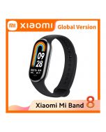 Global Version Xiaomi Mi Band 8 Smart Bracelets Heart Rate Blood Oxygen Fitness Tracker Waterproof 7 Color AMOLED Screen (Black) - On Installment