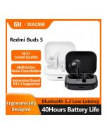 Original Xiaomi Redmi Buds 5 TWS Active Noise Cancelling Earphone Bluetooth 5.3 Mic Wireless Gaming Headphone 46dB Sport Headset - On Installment