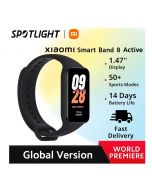  Xiaomi Smart Band 8 Active Global Version1.47 Inches Screen All-day SpO2 Monitor 50+ Sport Modes 5ATM Waterproof (BLACK) -  ON INSTALLMENT