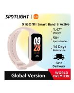  Xiaomi Smart Band 8 Active Global Version1.47 Inches Screen All-day SpO2 Monitor 50+ Sport Modes 5ATM Waterproof (PINK) -  ON INSTALLMENT