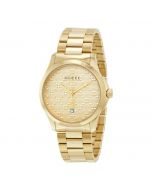 Gucci Swiss Quartz and Alloy Dress Gold-Toned Men's Watch YA126461 On 12 Months Installments At 0% Markup