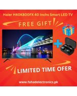 Haier H40K800FX Series Bezel Less Smart Google LED TV With Free Gift + On Installment