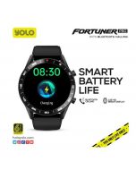 YOLO Fortuner PRO BT Calling Smart Watch 1.32 Inches HD Display Heart Rate Sensor SpO2 Monitor Music Playback Built-in Speaker and Microphone - Premier Banking