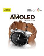 YOLO Ultron Smart Watch Super AMOLED 1.43 Inches Radiant HD Curved Display, Zinc Alloy Frame Watch, Bluetooth Calling, Genuine Leather Strap - ON INSTALLMENT