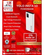 YOLO INSTA 10 POWERBANK On Easy Monthly Installments By ALI's Mobile