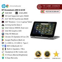 HP Chromebook X360 11 G2 EE - 11.6 Inches HD IPS Touch Screen BrightView WLED - 360 Degree Rotation - 4GB RAM - 32GB eMMC - SD Card Supported upto 256GB - Used - 15 Days Warranty