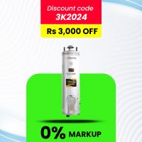 Glam Gas 50G D-8x8 Elec+Gas Stainless Steel Body Water Heater With Official Warranty Upto 12 Months Installment At 0% markup