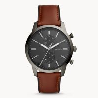 Fossil FS5522 Men’s Chronograph Quartz Leather Strap Grey Dial 44mm Watch  Upto 12 Months Installment At 0% markup