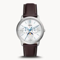 Fossil  FS5905 Men’s Quartz Brown Leather Strap Silver Dial 42mm Watch Upto 12 Months Installment At 0% markup