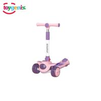 Kids 2-in-1 Scooty LED Wheels Adjustable Height Foldable Removable Seat With Free Delivery On Installment By SPark Technologies
