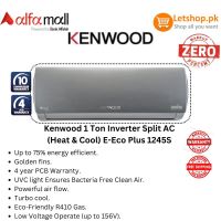 Kenwood 1 Ton Inverter Split AC (Heat & Cool) E-Eco Plus 1245S | On Installments | With Free Delivery 