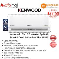 Kenwood 1 Ton DC Inverter Split AC (Heat & Cool) E-Comfort Plus 1253S | On Installments | With Free Delivery 