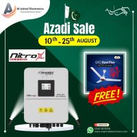 Inverex Nitrox Solar Hybrid inverter 6KW – 48V (Single phase) With Free Gift GFC FAN AD/DC 60Watts Installment