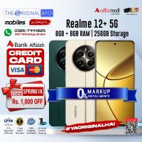 Realme 12+ 5G | 8GB RAM | 256GB Storage | Installment | PTA Approved | 1 Year Warranty | The Original Bro Mobiles