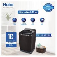 Haier HWM 150-1678ES8-15kg-Fully Automatic-Top Load Washing Machine-3D Wash Technology-Pillow Drum-Memory Backup-10 Years Brand Warranty