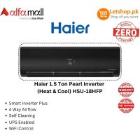 Haier 1.5 Ton Pearl Inverter (Heat & Cool) HSU-18HFP | On Installments | With Free AC Installation 
