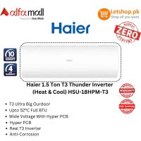 Haier 1.5 Ton T3 Thunder Inverter (Heat & Cool) HSU-18HPM-T3 | On Installation | With Free AC Installation
