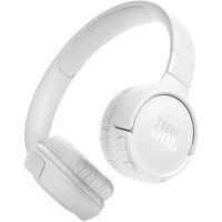 JBL Tune 520BT Wireless On-Ear Headphones, JBL Pure Bass Sound, Bluetooth 5.3 and Hands-Free Calls - White (Installment)