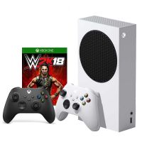 Microsoft Xbox Series S 512 GB with Microsoft Xbox Wireles Controller & WWE 2K18 Game by Telemart