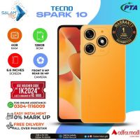 Tecno Spark 10 4gb,128gb On Easy Installments (12 Months) with 1 Year Brand Warranty & PTA Approved With Free Gift by SALAMTEC & BEST PRICES