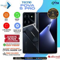 Tecno Pova 5 Pro 8gb 256gb On Easy Installments (12 Months) with 1 Year Brand Warranty & PTA Approved With Free Gift by SALAMTEC & BEST PRICES